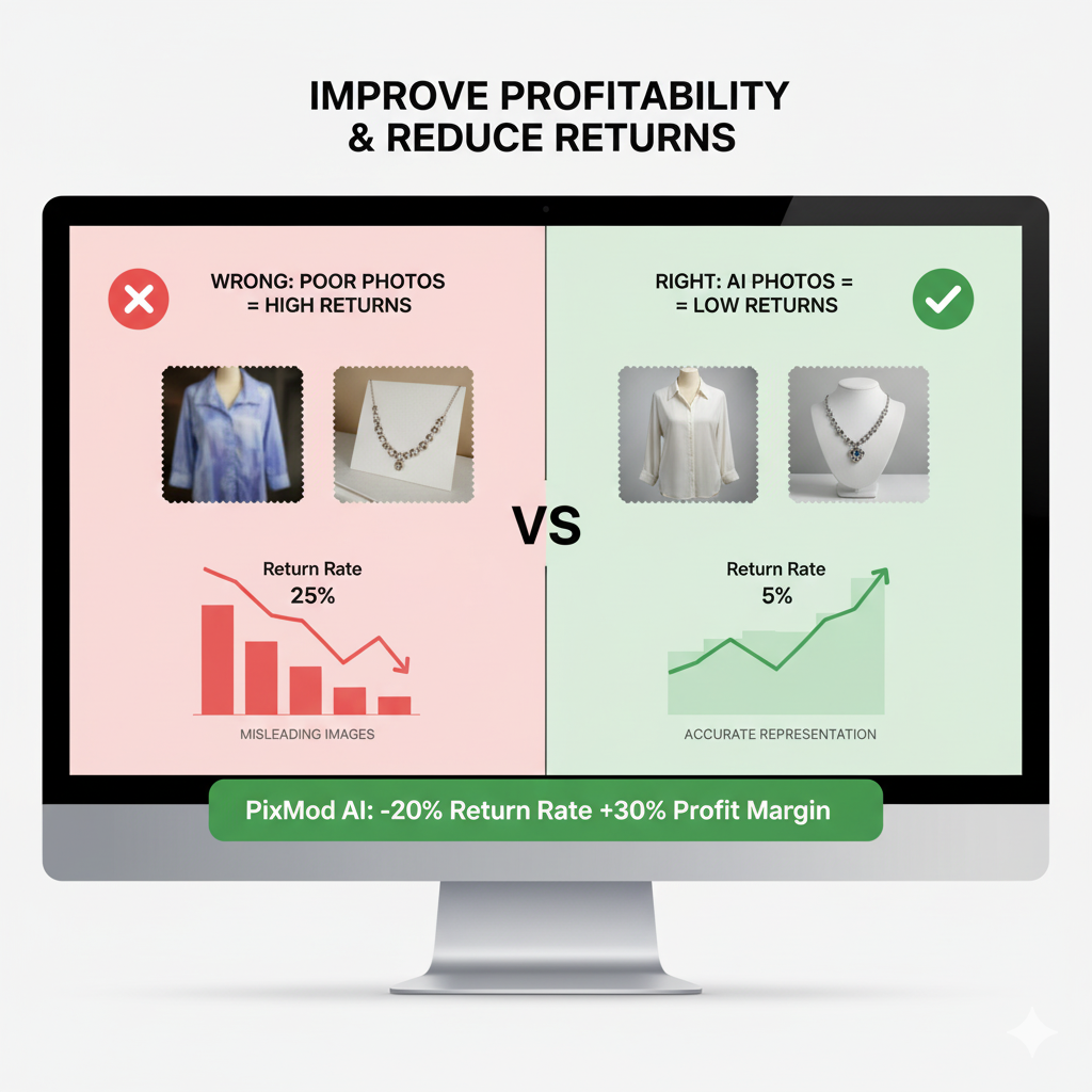 Return Rate Reduction: How Accurate AI Photography Saves E-commerce Money