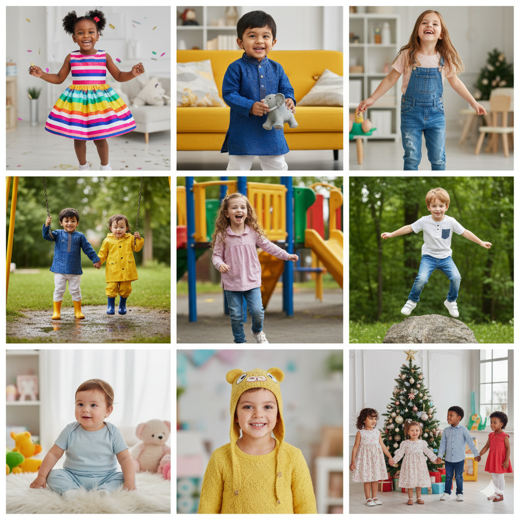 Kids' Fashion Photography: Create Adorable Product Images with AI