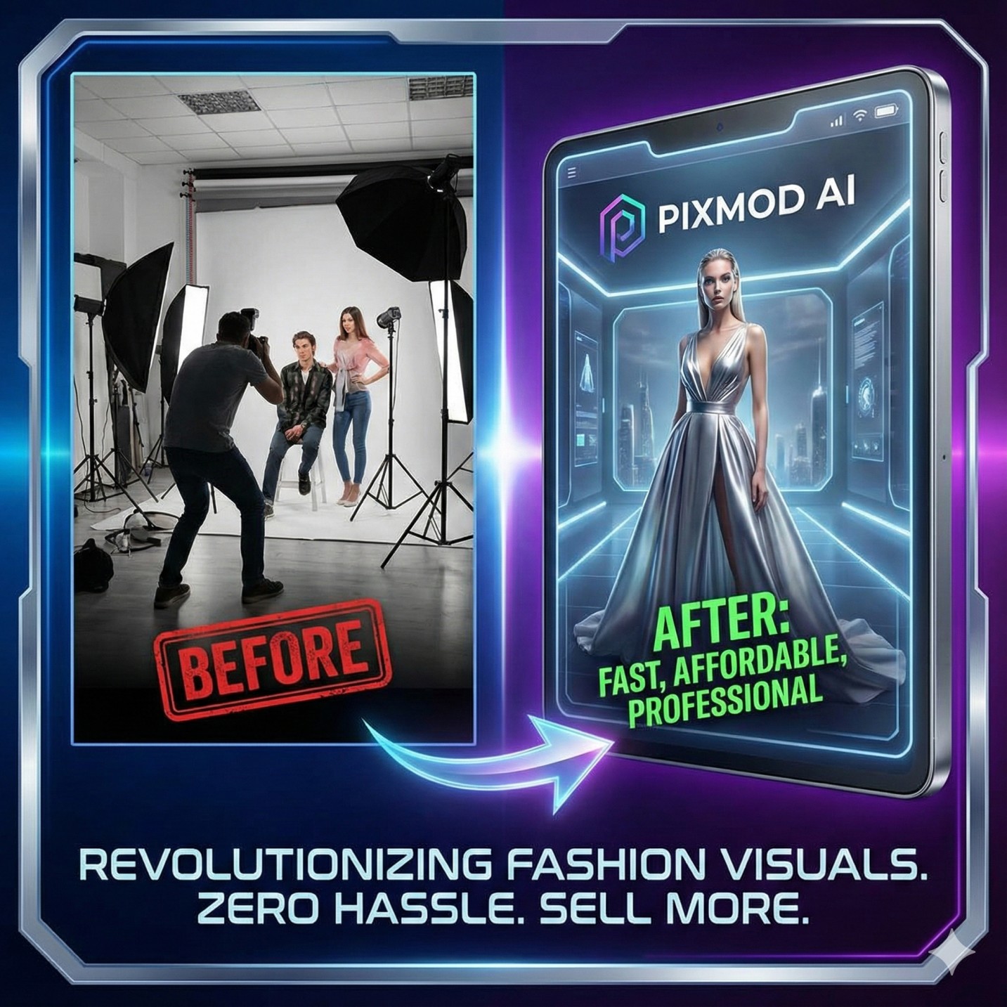 PixMod AI – The Future of Product Photoshoots for Fashion Brands