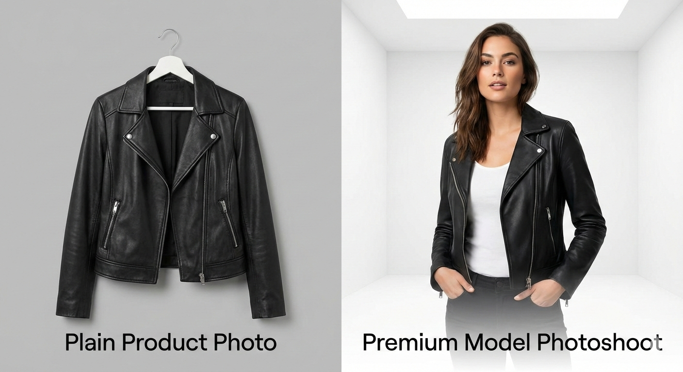 AI Product Photography: Transform Flat Lay Images into Professional Model Photoshoots for Fashion E-Commerce